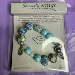 Serenity Story Bracelet - Blue and Silver